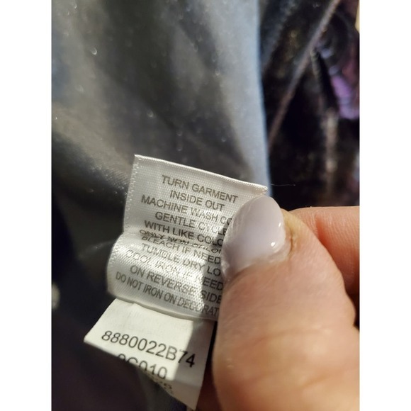 Unity Stretchy Velvet Crochet Bib‎ Top Size 1X - Picture 9 of 9